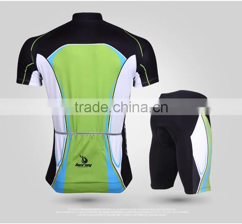 BEROY Hot Selling Reflective Mountain Bike Cycling Jersey and Padded Cycling Pants