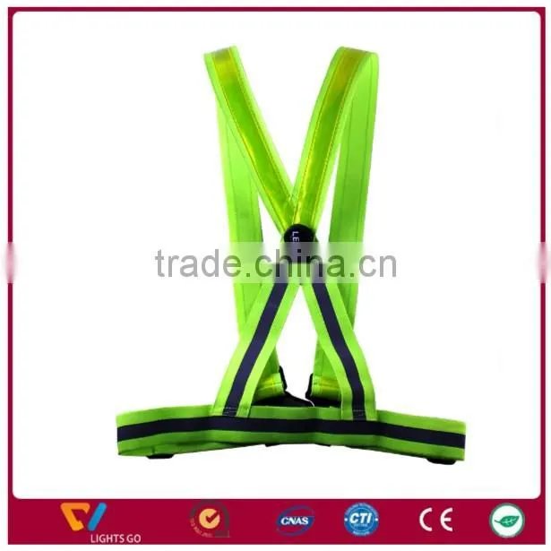 hi vis reflective safety vests / dark green led reflective vest for safety