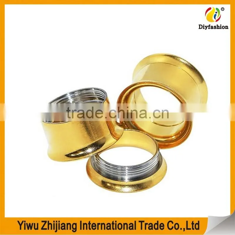 Stainless Steel Screw Expander Flesh Tunnels Body Piercing Gauges
