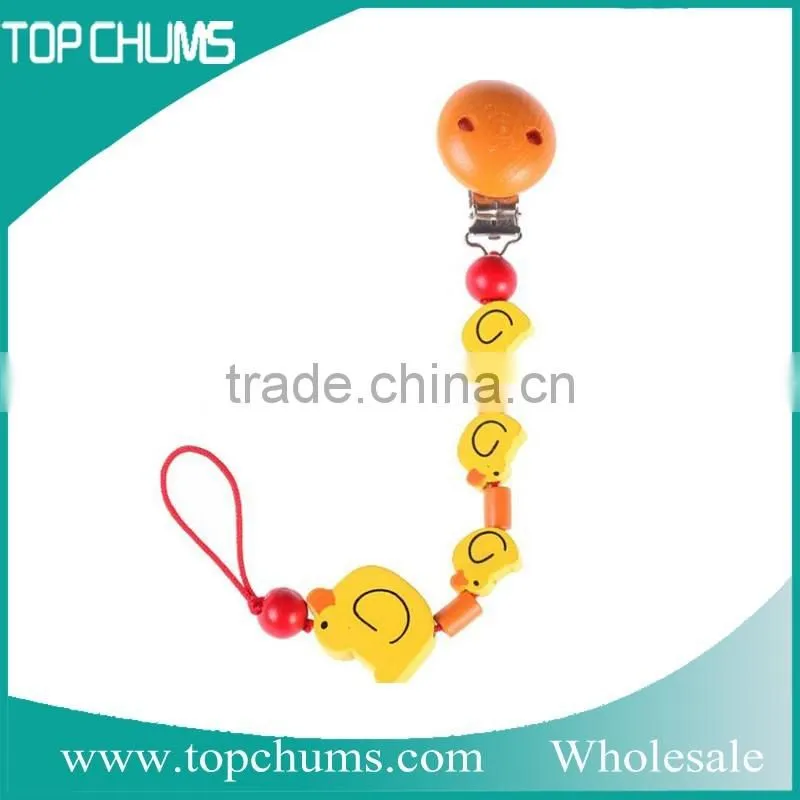 Environmental wooden pacifier clip wholesale baby pacifiers