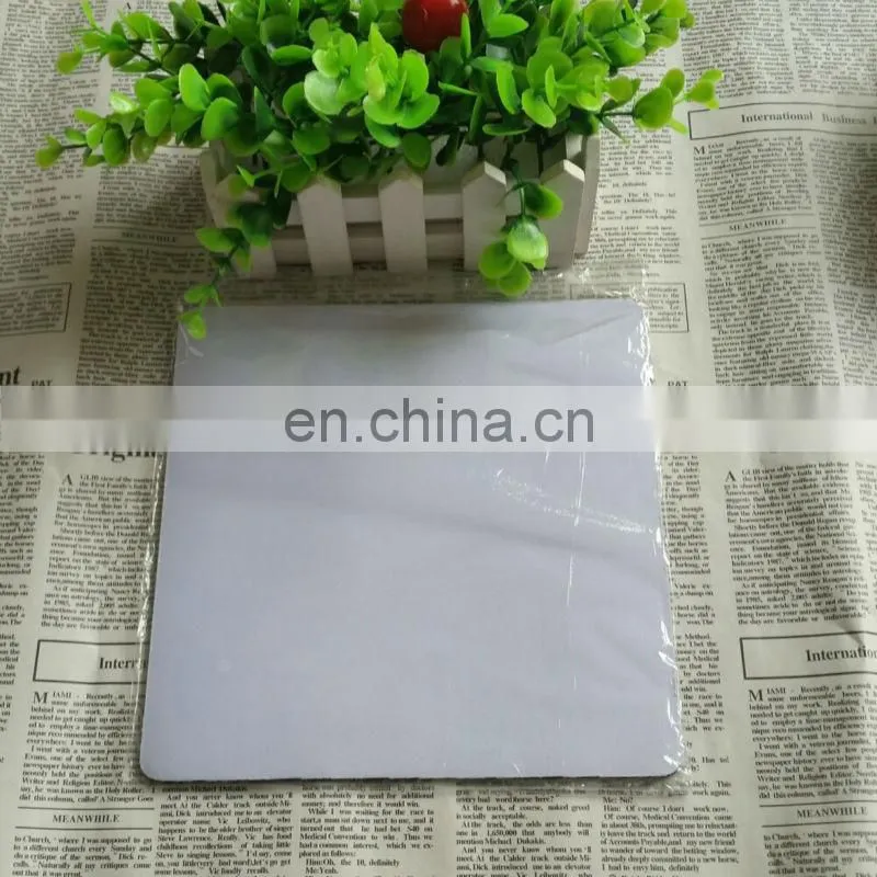 sublimation heat transfer natural rubber blank mouse mat