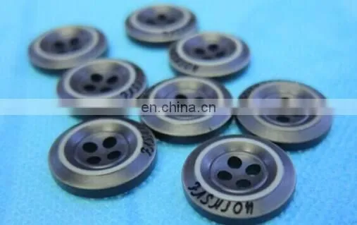 CLASSIC BLACK CLOTH BUTTON HOT SALES 15.5MM BAG BUTTON FASHION WORDS PRINTED BUTTON