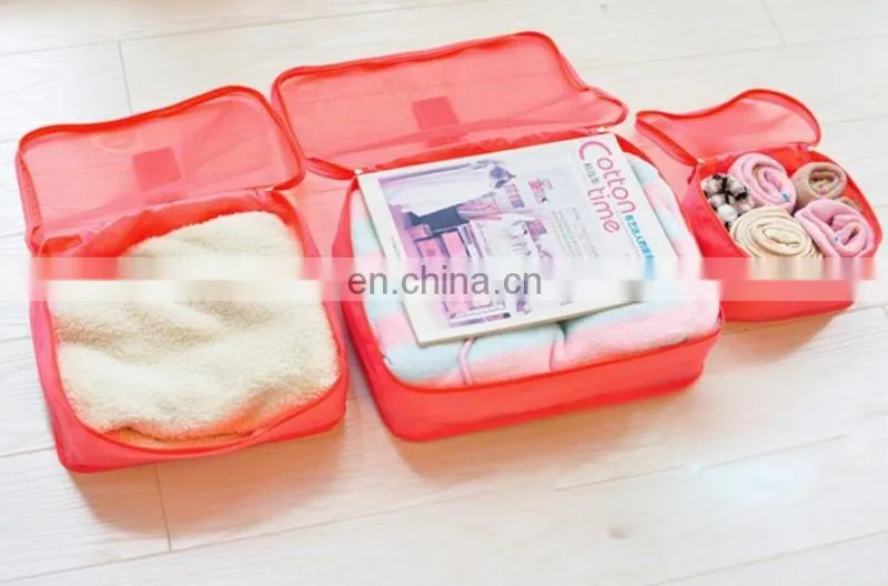 6pcs set Waterproof Travel Organizer Storage Box