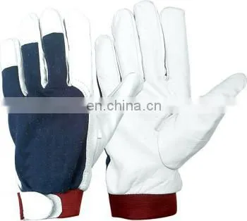 2009 cow split leather gloves/cow crust leather/Yellow Cowhide suede Leather Gloves working gloves Ri-WG-61-Y