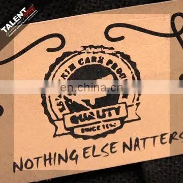 wash-paper causal jeans leather label