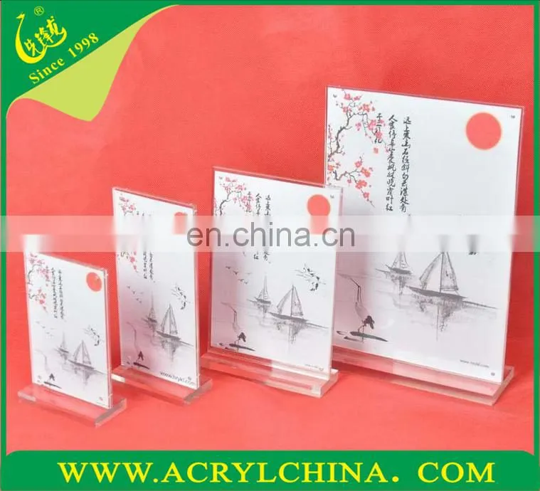 Customized design factory price acrylic sign holder