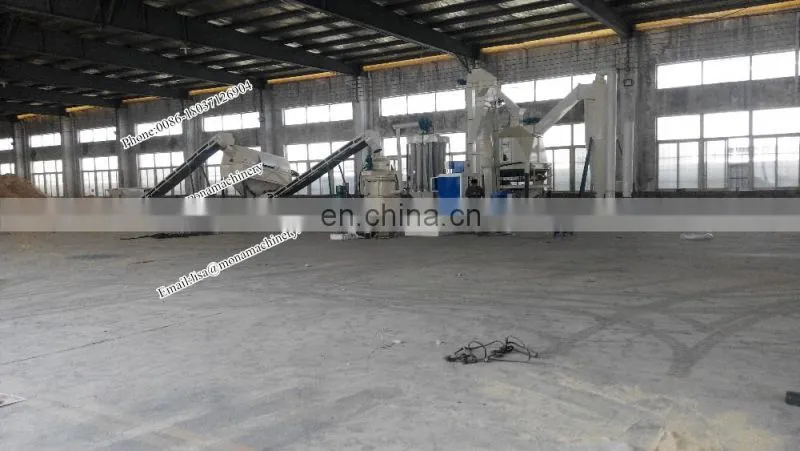 Professional wood log chips straw stalks rice husk biomass fuel pellet making machine with great price
