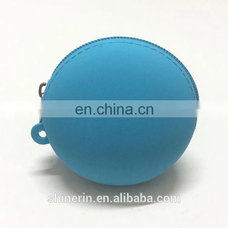 Factory Price Women Zipper Wallet Purse Custom Emoji Coin Bag Wristlet Gift Silicone Coin Cases