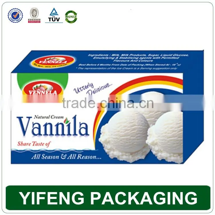 Custom cheap food gade ice cream freezer packaging box