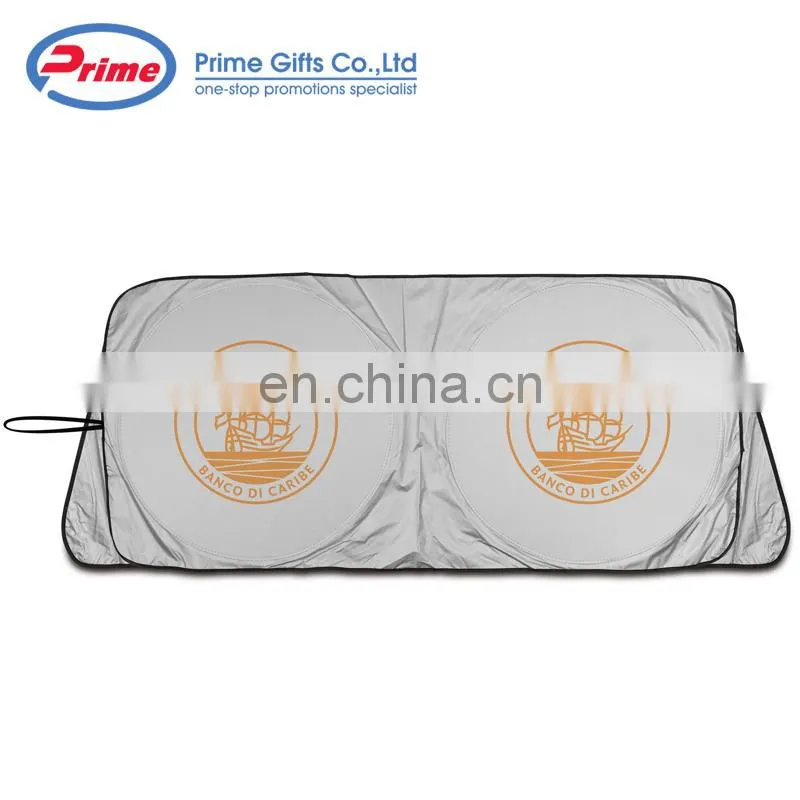 Promotional custom design foldable funny car sunshade
