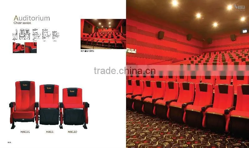 movable cinema chair fabric theater movie seat HJ813