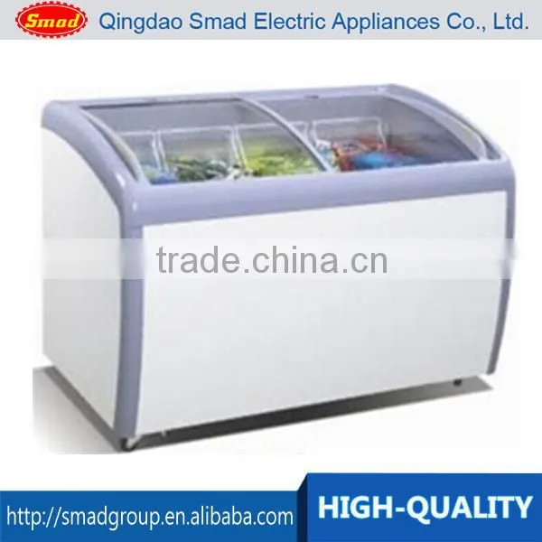 curved slide glass door freezer curved freezer for ice cream