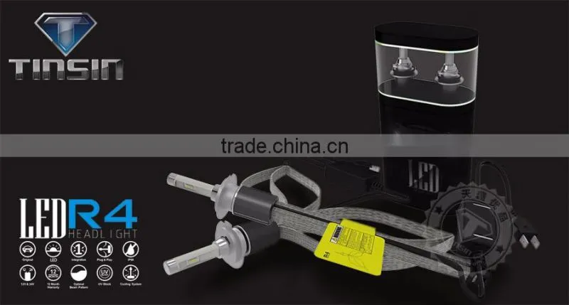 factory price super bright ETI TX chip 7200lm/9600lm 30w/40w car headlamp,R4 car led headlight bulb