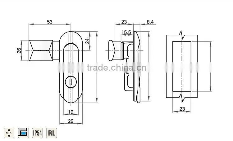 High Reliable Flei brand Cabinet Locker Lock