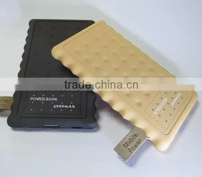 Wholesale alibaba Biscuit Power Bank charger 4000mAh for samsung