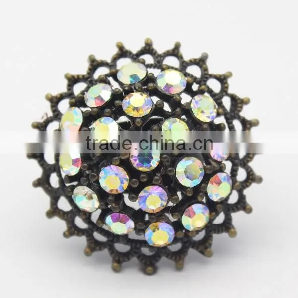 beautiful rainbow crystal ring