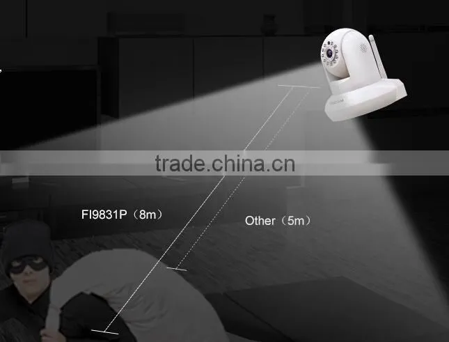 P2P Foscam FI9831P V2 Wireless IP Camera H.264 SD Storage DDNS Onvif White