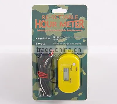 China Supplier Resettable Digital Waterproof Maintenance Reminders Hour Meter For Motorcycle ATV Petrol Mini Bike Jet Ski