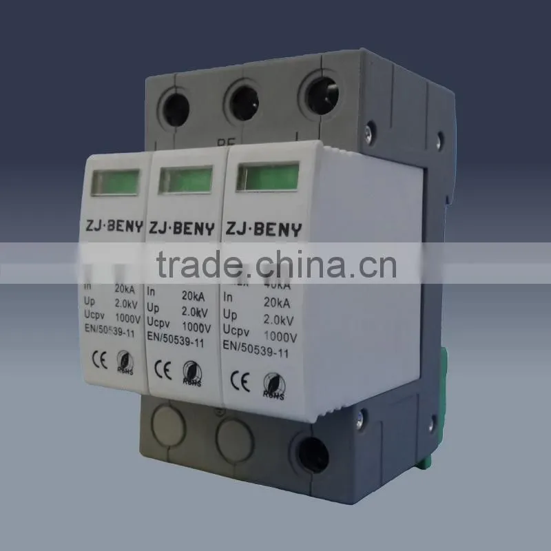 1000V 40kA DC SPD DC lightning arrester for photovoltaic