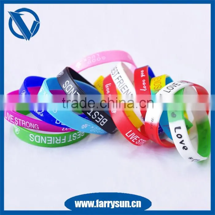 12 years manufacturer cheapest silicone bracelets personalized silicone bracelet