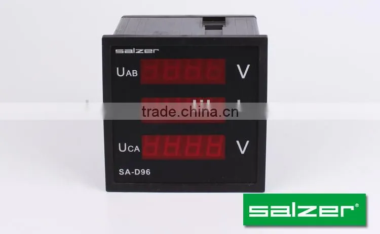 SALZER Brand SA-D96 AC V-V-V 96 Three Sets Digital AC Panel Voltmeter