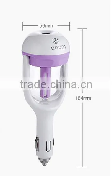 fashionable Mini Ultrasonic Humidifier USB Humidifier Mist Maker Fogger Car Atomizer Air Purifier