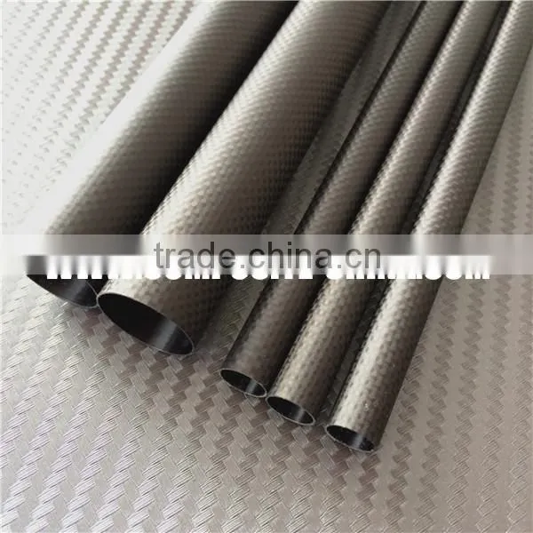 High quality 3k weave large diameter carbon fiber tube