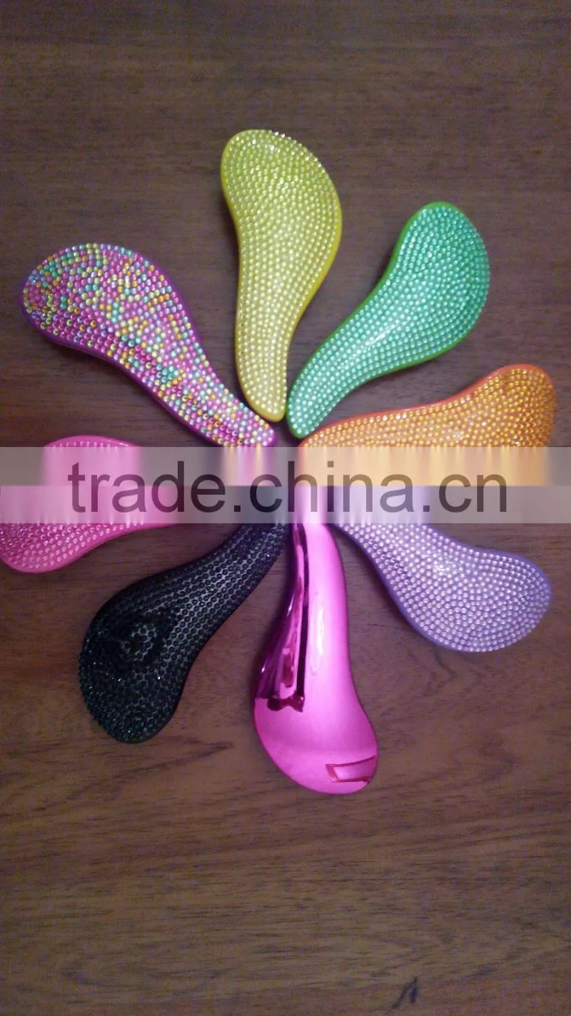 CRYSTAL AND HEART SEQUIN PINK PRINCESS HAIR BRUSH FULL SIZE CLAIRE'S!