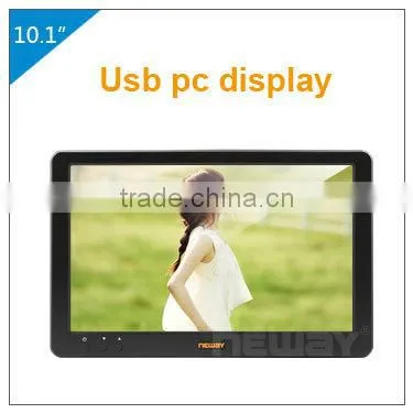 Hidden bracket 4 wirse resistive touch panel widescreen lcd monitor