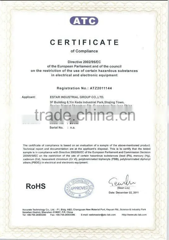 USB Trickle Travel Charger with CE RoHS FCC approval