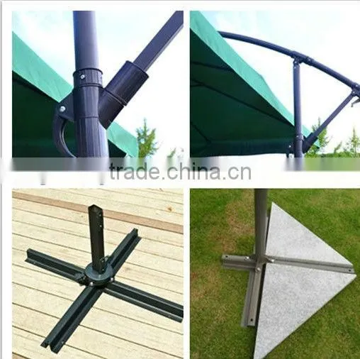9' windproof patio side pole umbrella