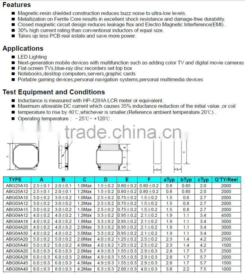 online shopping copper wire ferrite core rfid coil 470uh inductor