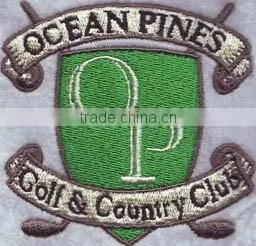wholesale beautiful high quality banner badges,100% custom embroidery patch