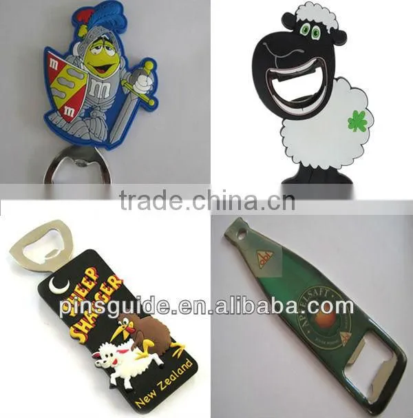 Custom Shaped 3D Soft PVC Bottle Opener