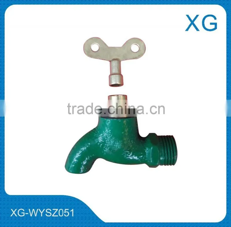 Cheap price brass body brass ball water tap with lock/garden water faucet with lock/Child lockable water bibcock water faucet