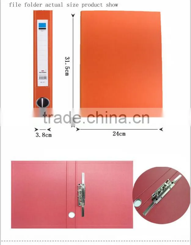 A4 2holes pp hardcover file folder