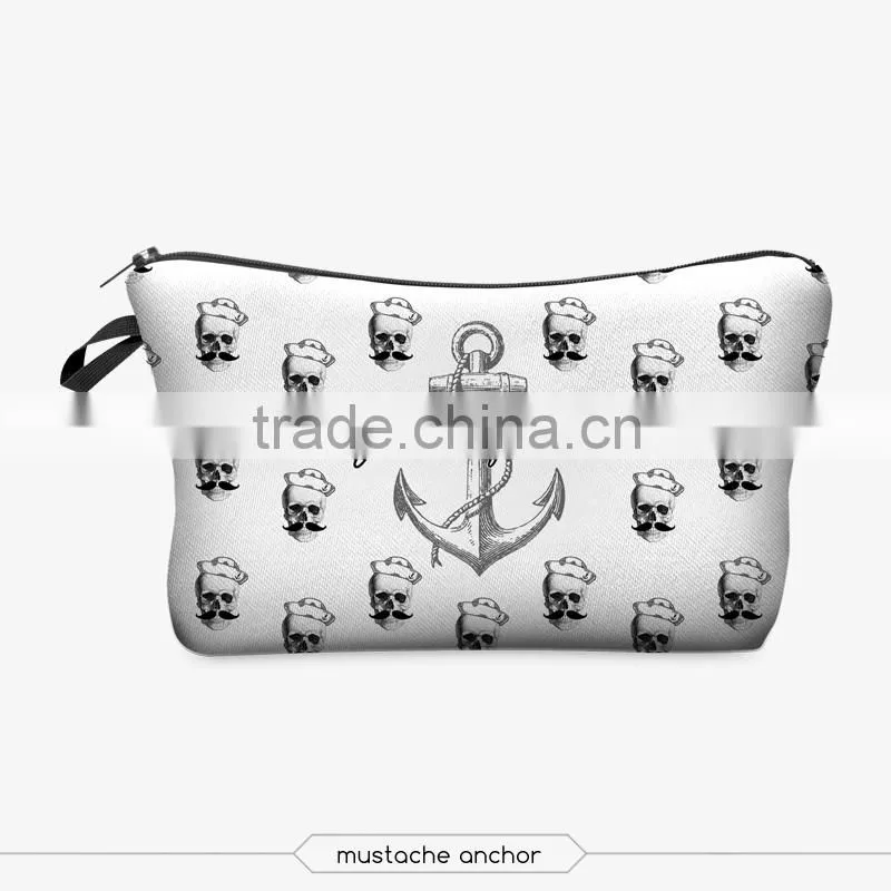 meow cat cosmetic bag 3d print cosmetic bag high quality wholesale travel makeup cases with zippers pouch purses wallets
