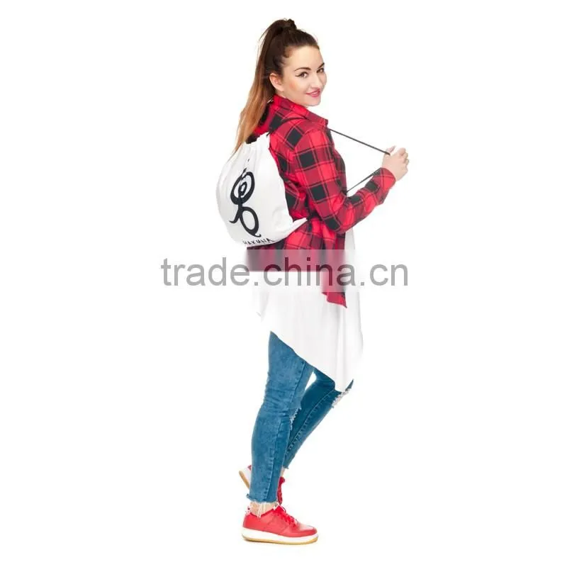China Suppliers Hot Sale Full Print Sublimation Polyester Custom Drawstring Bag
