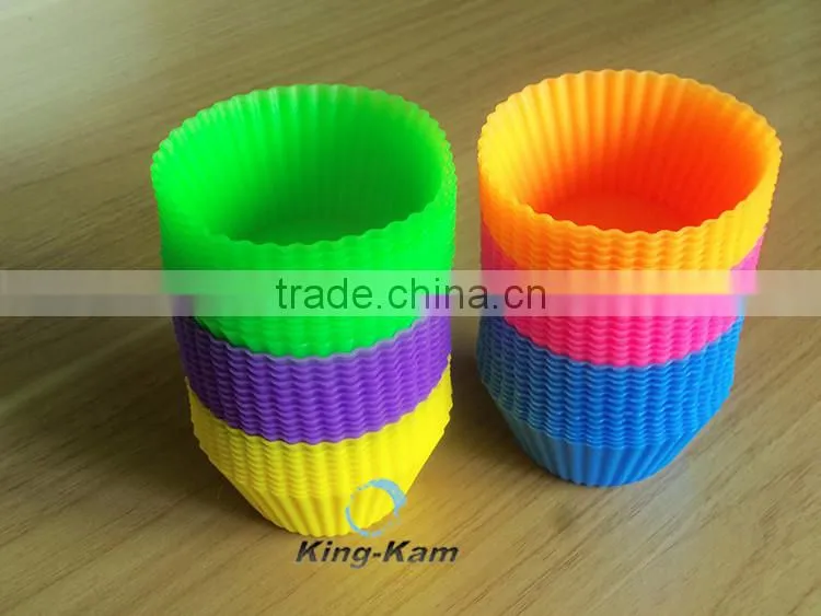 Non-stick silicone cake cup mold, Eco-friendly heat-resistant cake mold