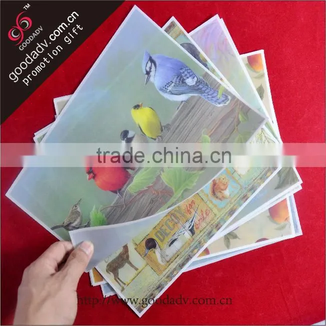 cutely dog printing plastic pp food pad