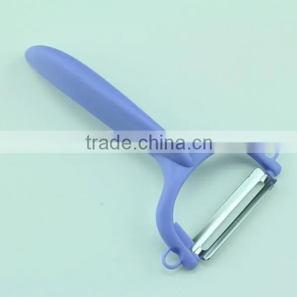 Plastic Material Handle Stainless Steel Veggie Fruit Peeler
