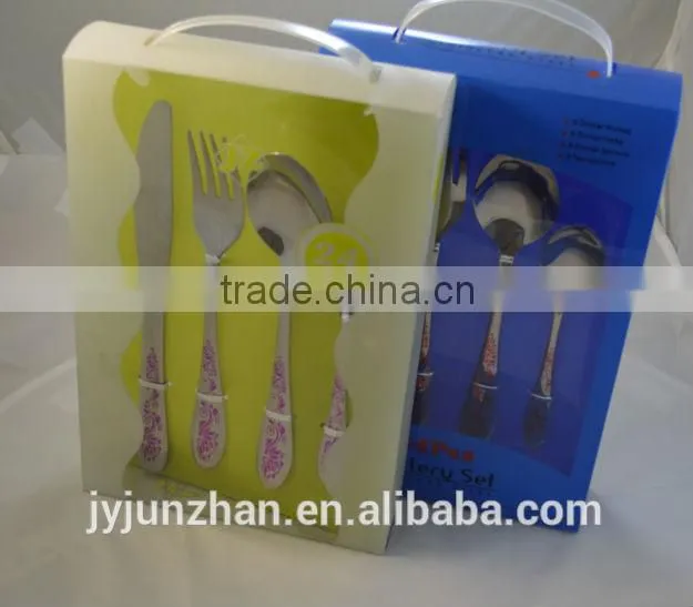 Hanging cutlery in PVC box made in Jieyang factory directly ---- New comming!