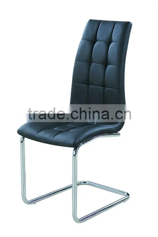 2013 new design chromed leather dining Chair