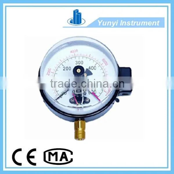electric contact Bourdon-tube connection Shock-proof pressure gauge