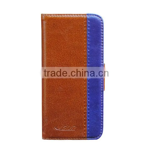 For iphone 6 leather wallet phone holster case, mobile phone covers customizable design