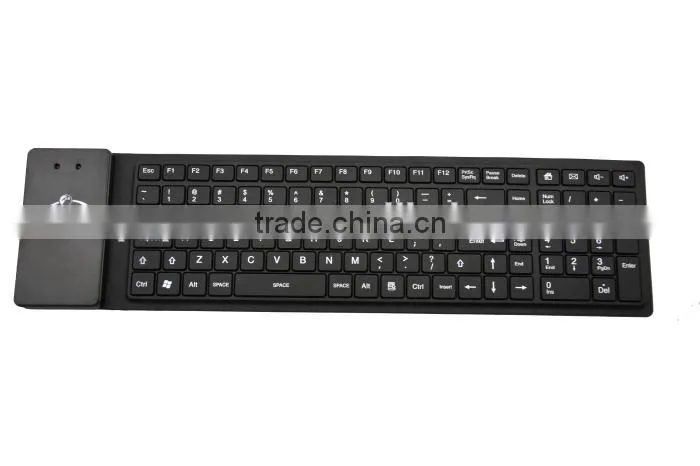 Computer 105keys Waterproof foldable silicon wireless bluetooth Keyboard