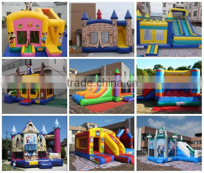 0.55 pvc commercial inflatable castle with slide