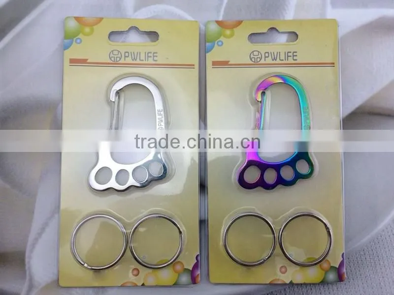 2015 footprint design metal keychain & promotional gift