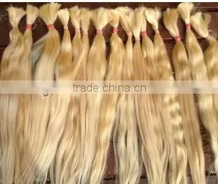 wholesale blonde human hair hair extension blonde remy bulk hair
