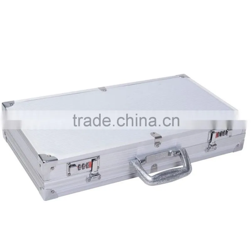 18.5" Aluminum Framed Locking Gun Pistol HandGun Lock Box Hard Storage Carry Case